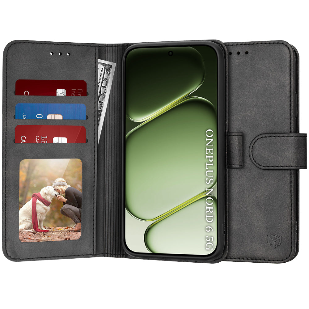 Puzdro na OnePlus Nord 6, Techsuit, Diary Book, čierne