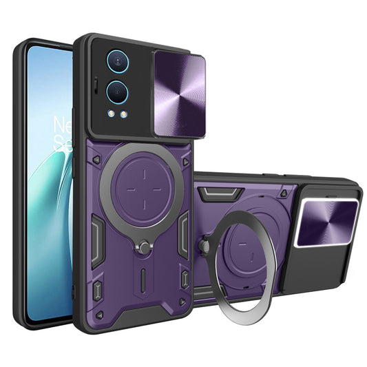 Puzdro na OnePlus Nord CE4 Lite, Techsuit, CamGuard Pro, fialové