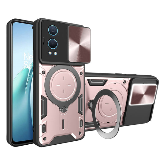 Puzdro pre OnePlus Nord CE4 Lite, Techsuit, CamGuard Pro, Ružovo-zlaté