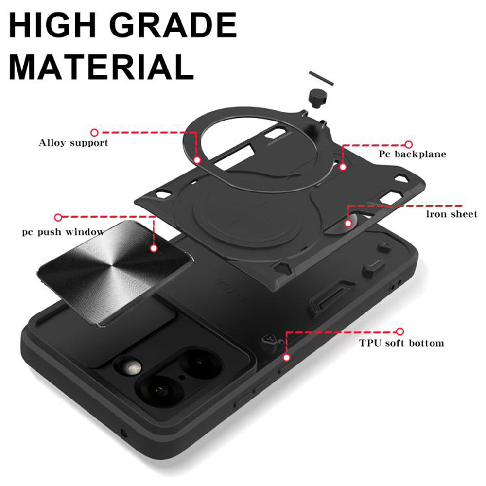 Puzdro pre OnePlus Nord CE5, Techsuit, CamGuard Pro, čierne
