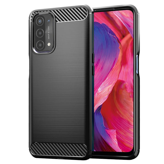 Puzdro pre OnePlus Nord N200 5G / Oppo A74 5G / A54 5G, Techsuit, Carbon, Čierna