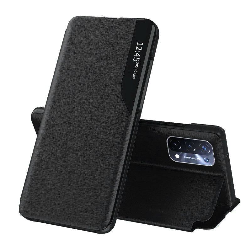 Puzdro pre OnePlus Nord N200 5G / Oppo A74 5G / A54 5G, Techsuit, eFold, Čierne