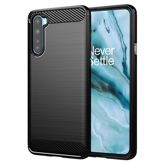 Puzdro pre OnePlus Nord, Techsuit, Carbon, Čierne
