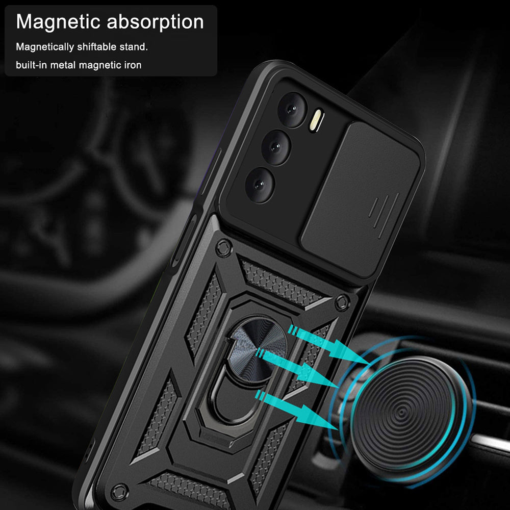 Puzdro pre Oppo A16s / A54s / A16, Techsuit, CamShield, Čierne
