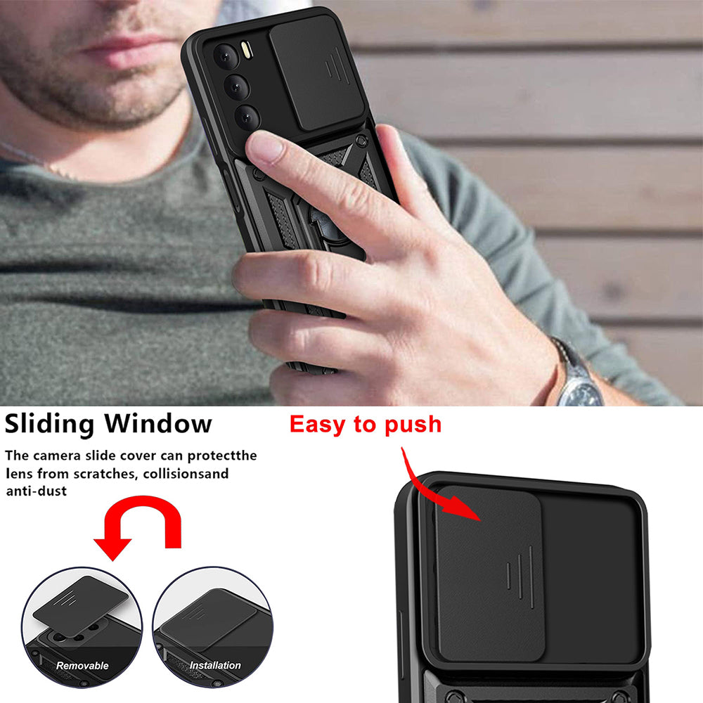 Puzdro pre Oppo A16s / A54s / A16, Techsuit, CamShield, Čierne