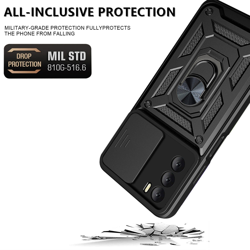 Puzdro pre Oppo A16s / A54s / A16, Techsuit, CamShield, Čierne