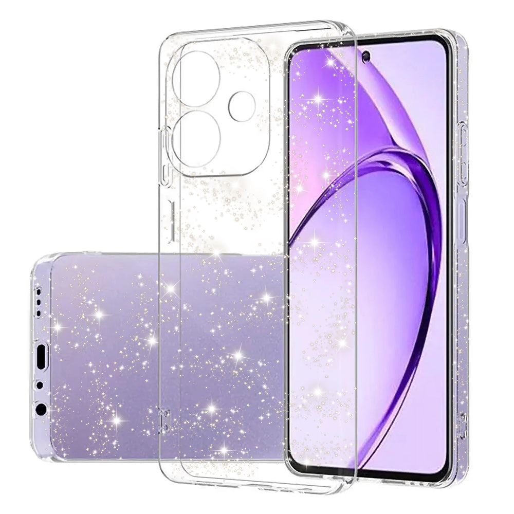 Puzdro pre Oppo A3 4G / A3 5G, Techsuit, SparkleSkin, Priehľadné