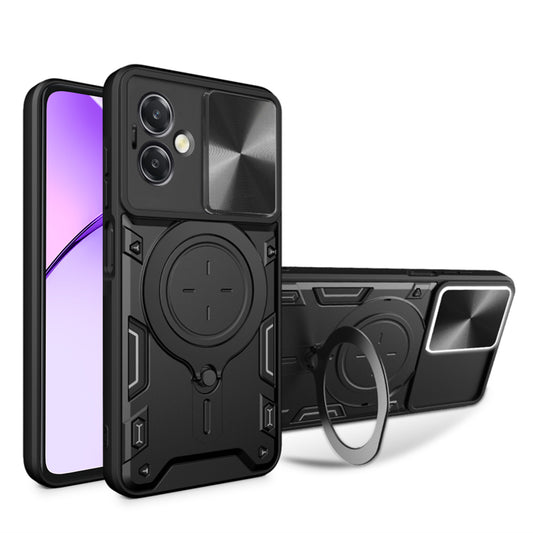 Puzdro pre Oppo A3 4G / A3, Techsuit, CamGuard Pro, Čierna