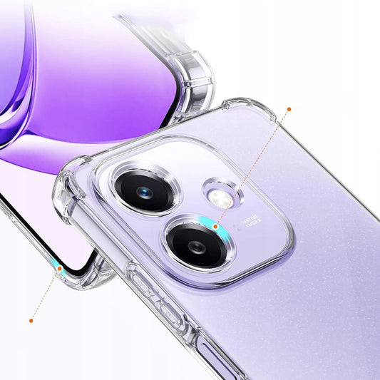 Obal na Oppo A3 4G, Techsuit, nárazuvzdorný priehľadný, transparentný