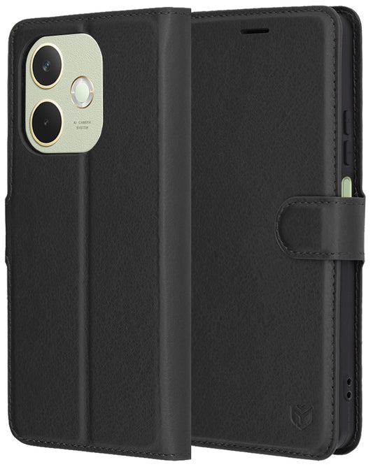 Puzdro pre Oppo A5 Pro 4G / A5 Pro, Techsuit, kožené folio, čierne