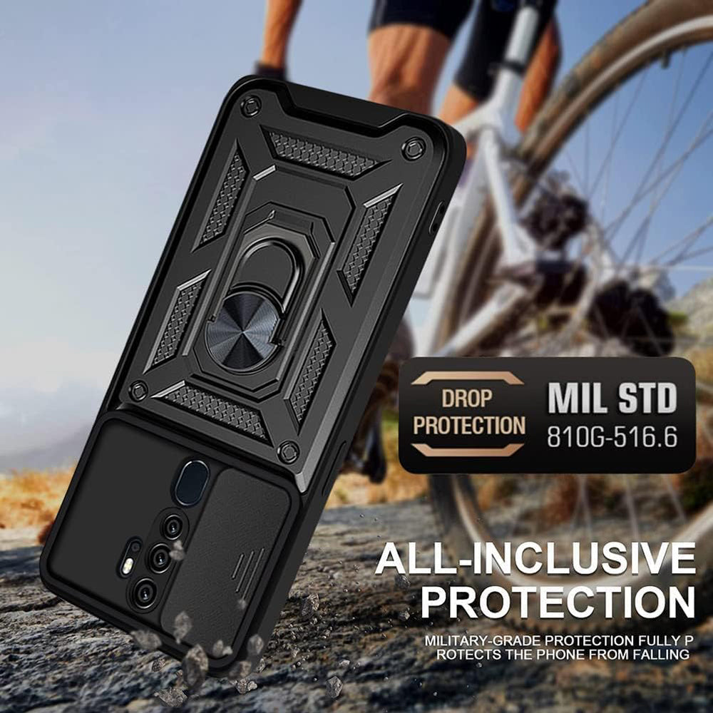 Puzdro pre Oppo A5 4G, Techsuit, CamShield, Čierne