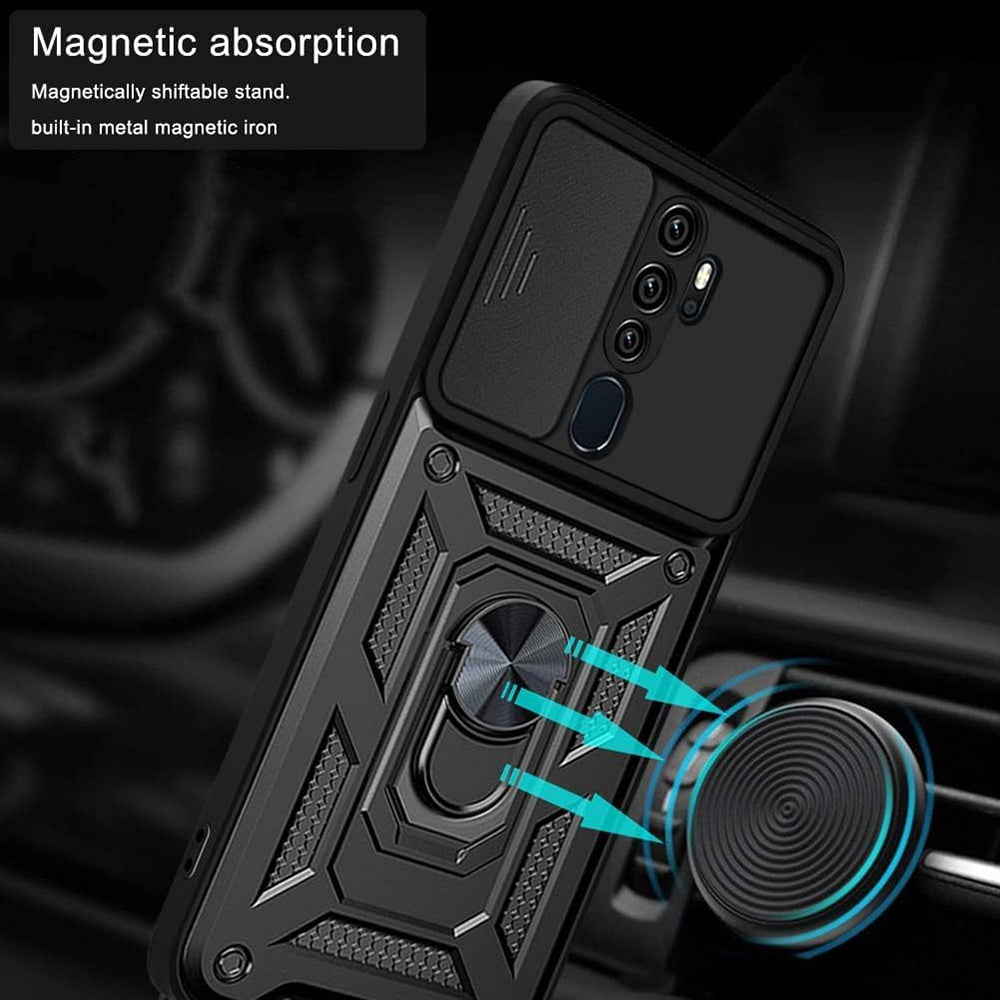 Puzdro pre Oppo A5 4G, Techsuit, CamShield, Čierne