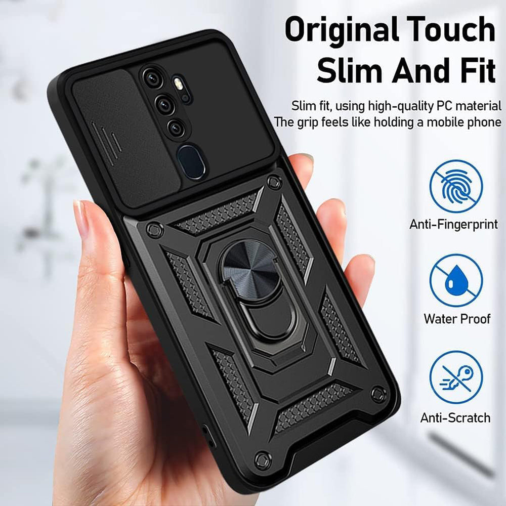 Puzdro pre Oppo A5 4G, Techsuit, CamShield, Čierne