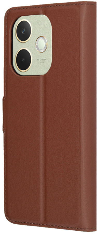 Puzdro pre Oppo A5 Pro 4G / A5 Pro, Techsuit, kožené folio, hnedé