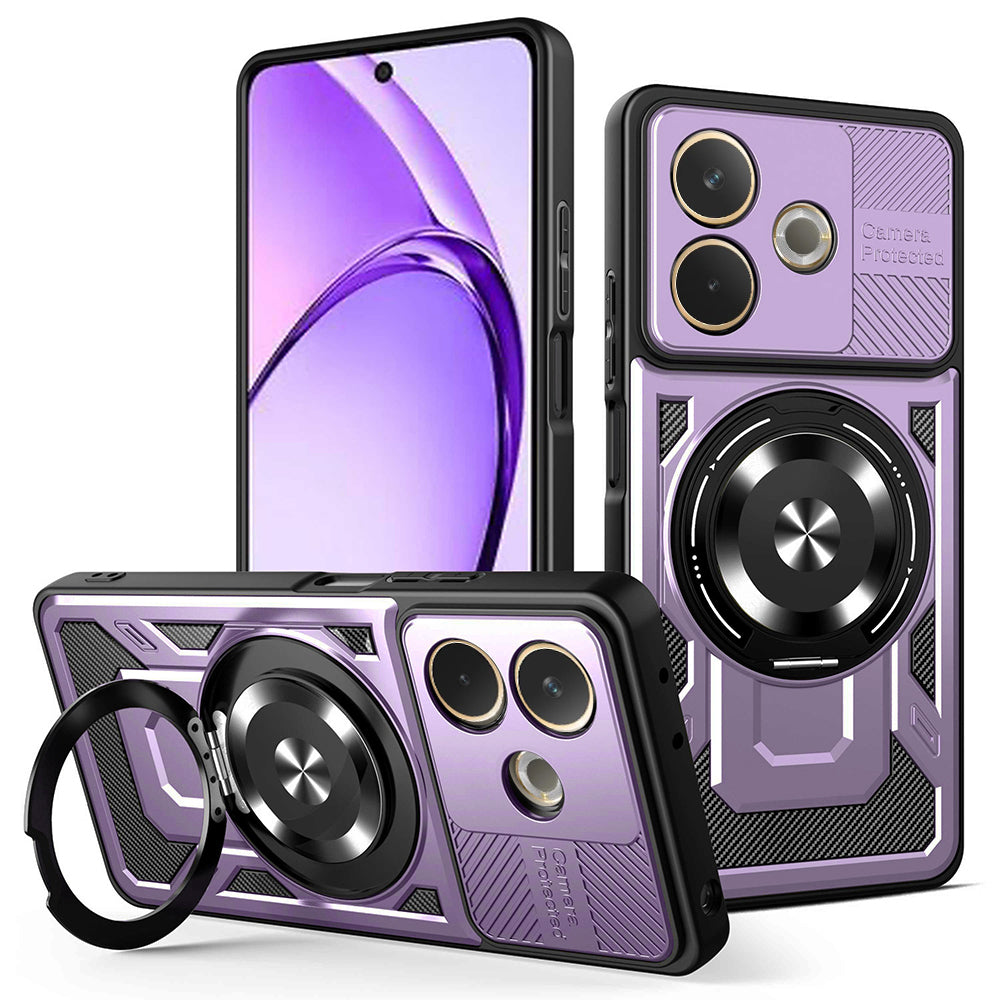 Puzdro pre Oppo A5 Pro 4G / A5 Pro, Techsuit, RuggedCam, Fialové