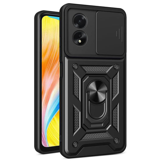 Puzdro pre Oppo A58 4G, Techsuit, CamShield, Čierne