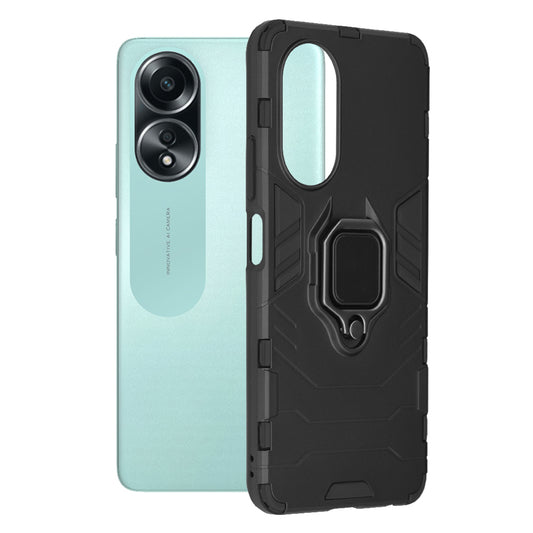 Puzdro na Oppo A58 4G, Techsuit, Shield, čierne
