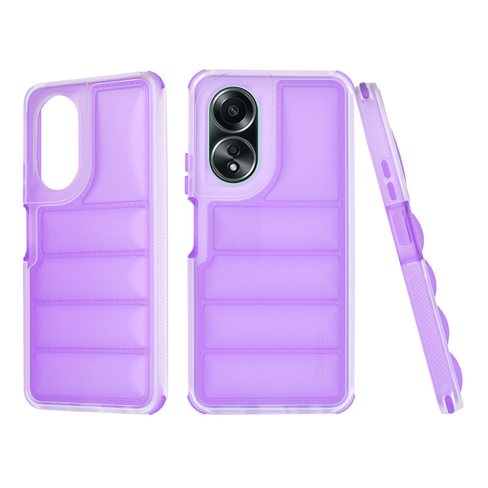 Obal na Oppo A58 4G, Techsuit, Wave Shield, fialový