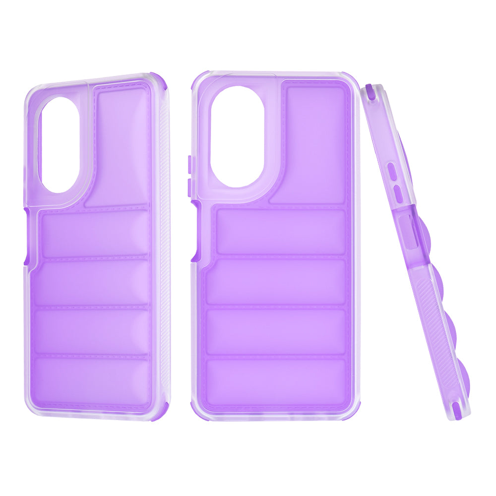 Obal na Oppo A58 4G, Techsuit, Wave Shield, fialový