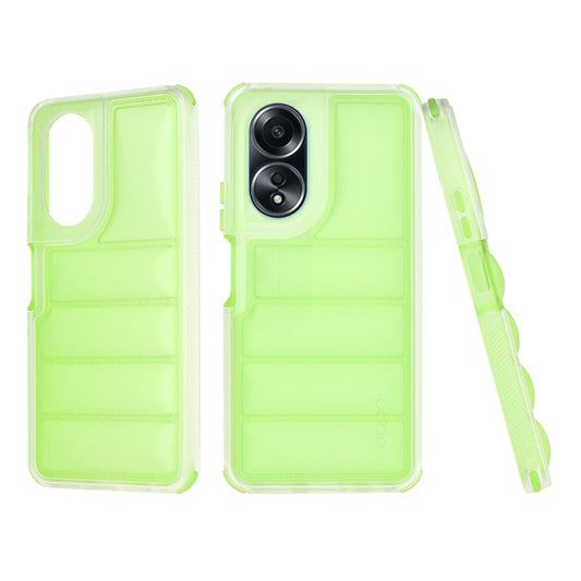 Obal na Oppo A58 4G, Techsuit, Wave Shield, zelený