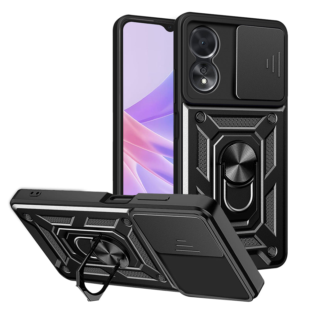 Puzdro pre Oppo A58 5G / A78 5G, Techsuit, CamShield, Čierne
