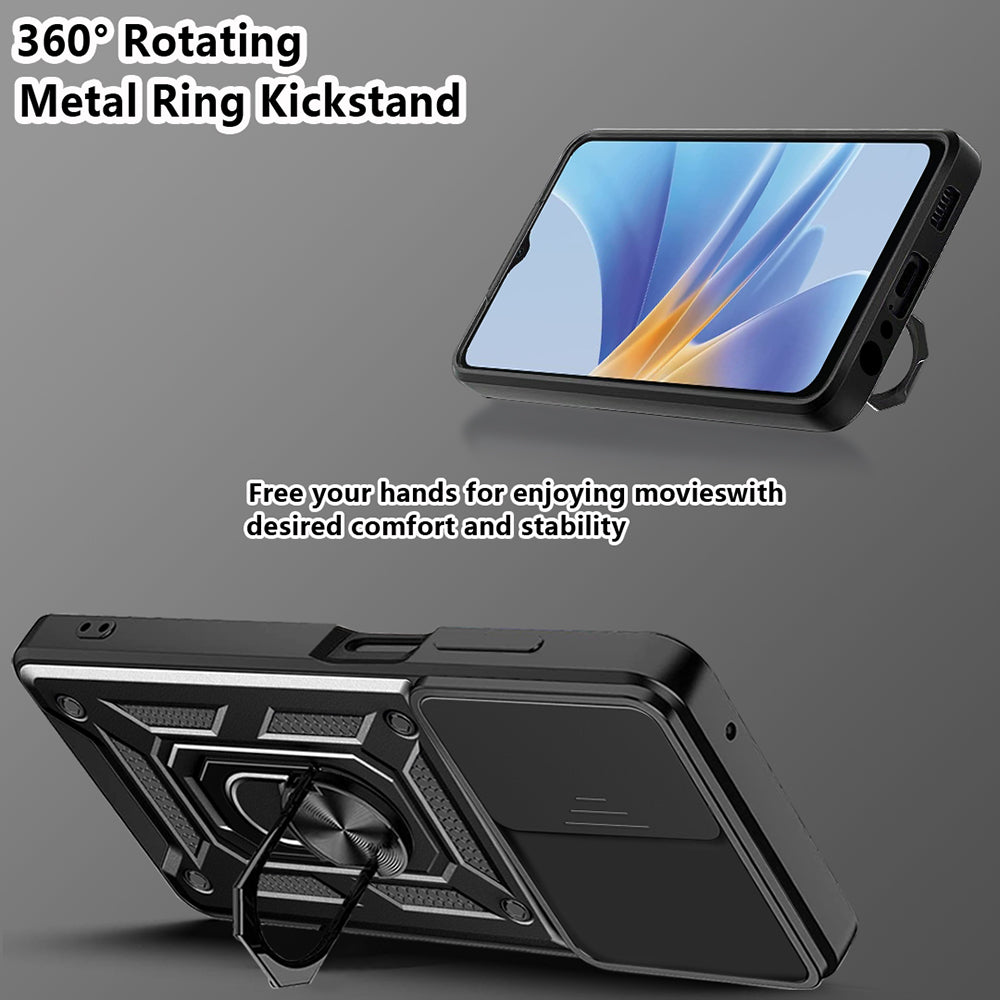 Puzdro pre Oppo A58 5G / A78 5G, Techsuit, CamShield, Čierne