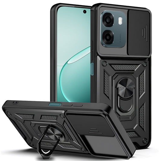Puzdro pre Oppo A6 4G, Techsuit, CamShield, Čierne