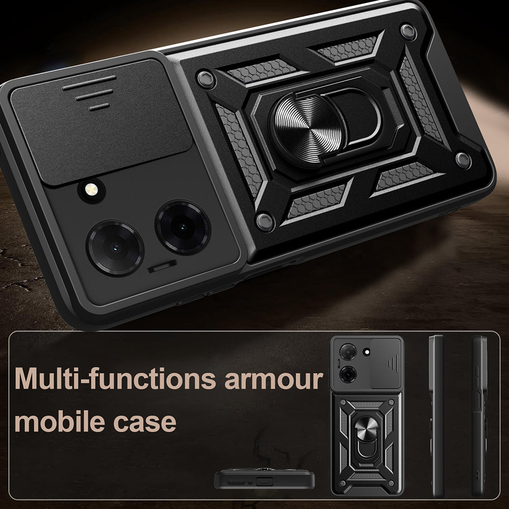 Case for Oppo A6 4G, Techsuit, CamShield, Black