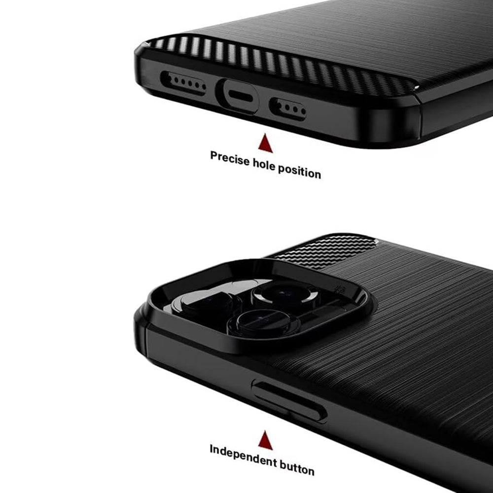 Puzdro pre Oppo A6 4G, Techsuit, Carbon, Čierne