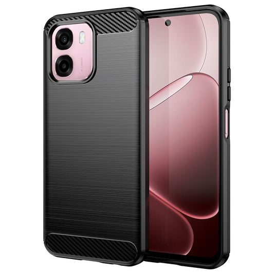 Puzdro pre Oppo A6 4G, Techsuit, Carbon, Čierne