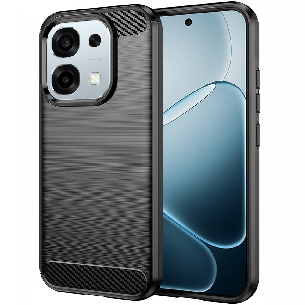 Puzdro pre Oppo A6 Pro 5G / A6 Pro 4G, Techsuit, Carbon, Čierne