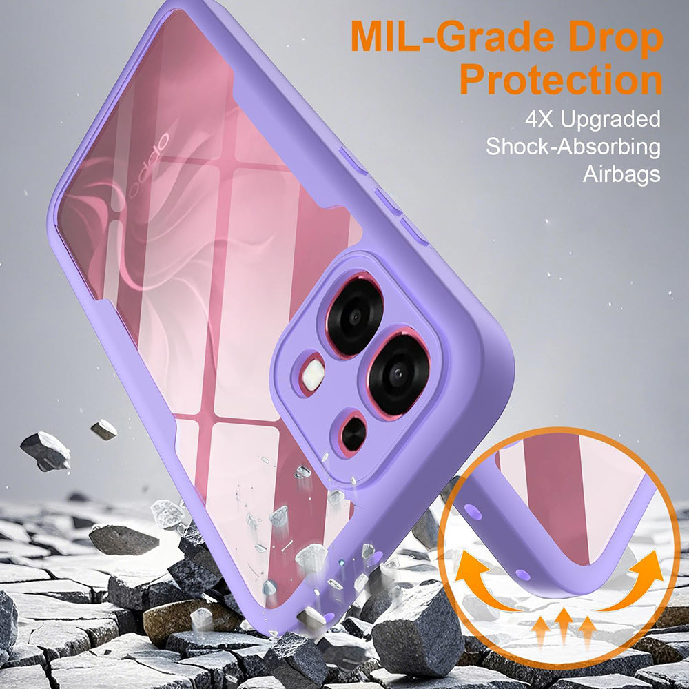Puzdro na Oppo A6 Pro 5G / A6 Pro 4G, Techsuit, ColorVerse 360, Fialové