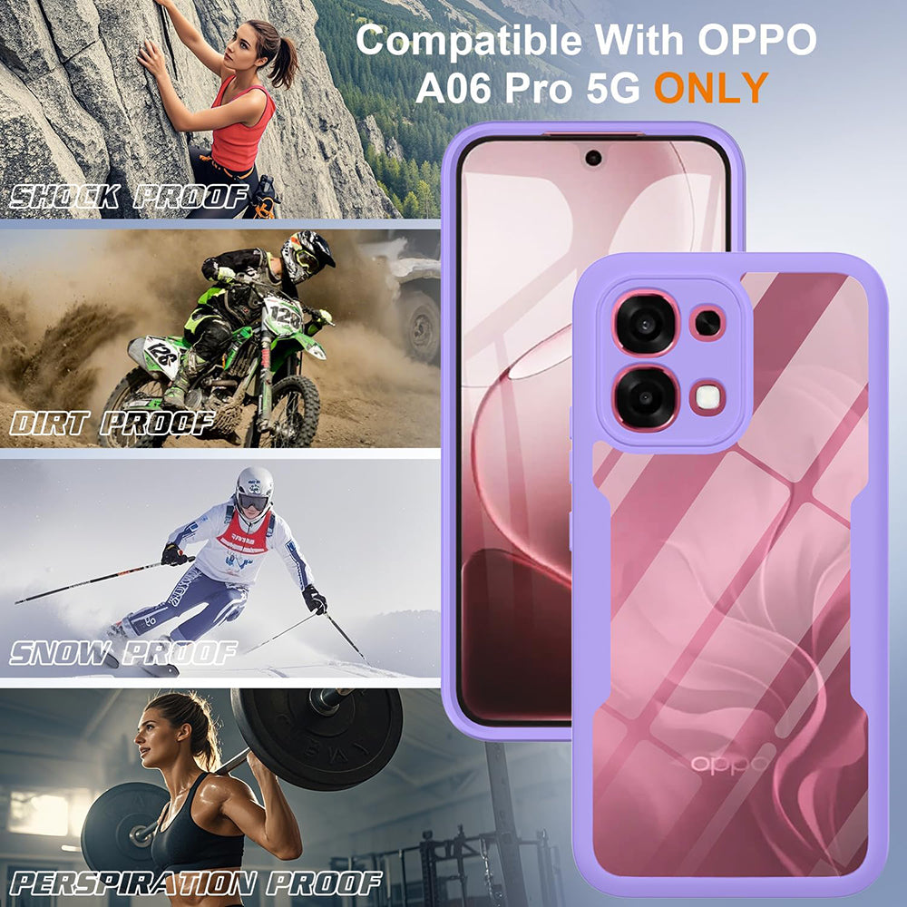 Puzdro na Oppo A6 Pro 5G / A6 Pro 4G, Techsuit, ColorVerse 360, Fialové