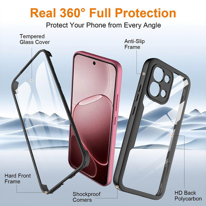 Case for Oppo A6 Pro 5G / A6 Pro 4G, Techsuit, ColorVerse 360, Black