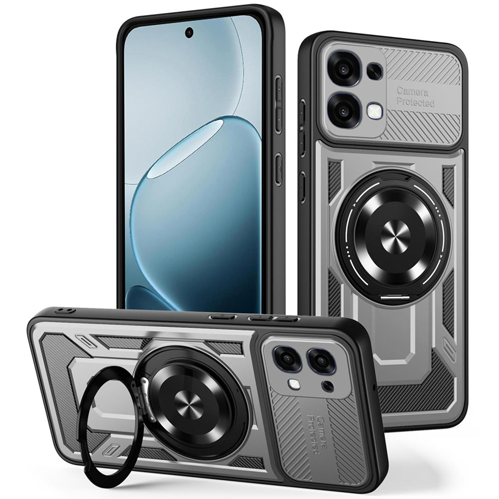 Puzdro pre Oppo A6 Pro 5G / A6 Pro 4G, Techsuit, RuggedCam, Sivá