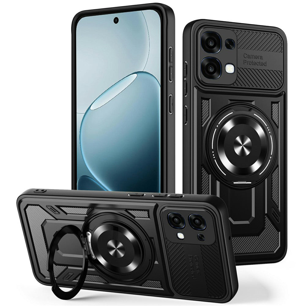 Puzdro pre Oppo A6 Pro 5G / A6 Pro 4G, Techsuit, RuggedCam, Čierne