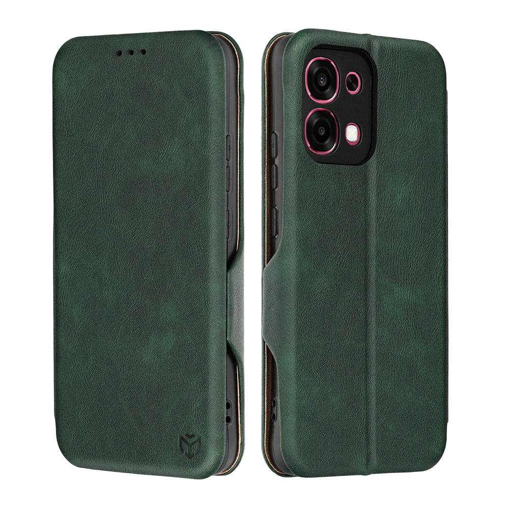 Puzdro pre Oppo A6 Pro 5G / A6 Pro 4G, Techsuit, Safe Wallet Plus, Zelené