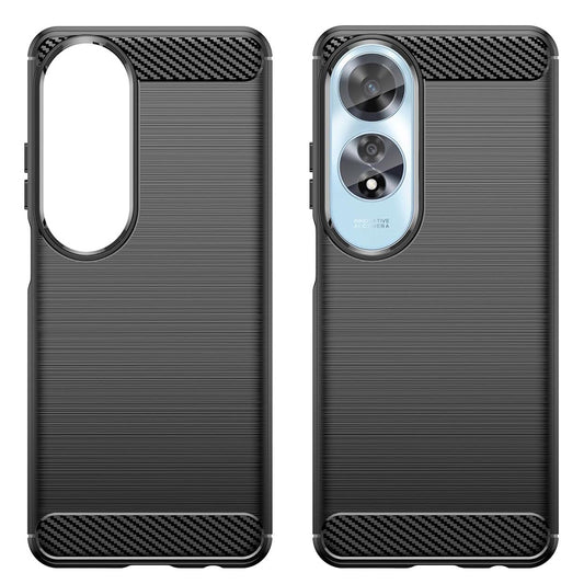 Obal na Oppo A60, Techsuit, Karbón, Čierny
