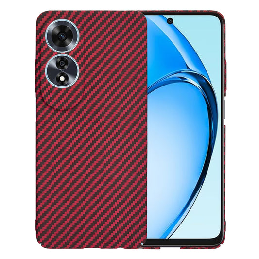 Puzdro pre Oppo A60, Techsuit, Carbonite FiberShell, Červené