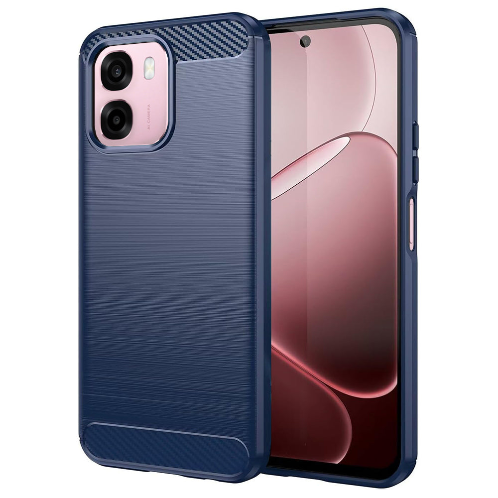 Puzdro pre Oppo A6k 4G / A6x 4G / A6x / A6 4G, Techsuit, Karbón, Modrá
