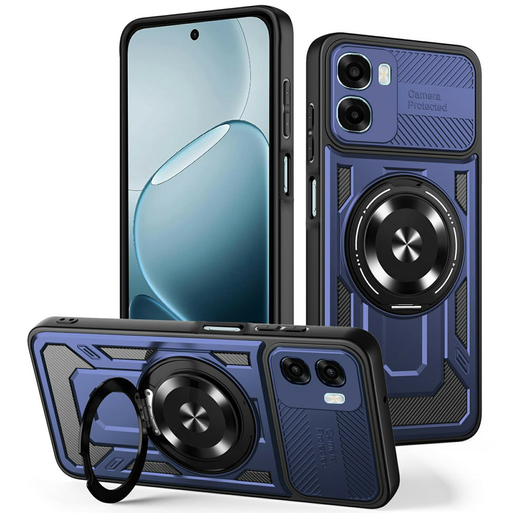 Obal pre Oppo A6k 4G / A6x 4G / A6x, Techsuit, RuggedCam, Modrý