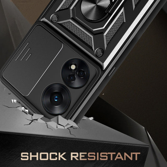 Puzdro pre Oppo A78 4G, Techsuit, CamShield, Čierne