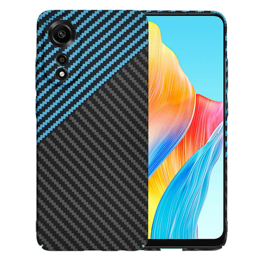 Puzdro pre Oppo A78 4G, Techsuit, Carbonite FiberShell, Čierna Bleu