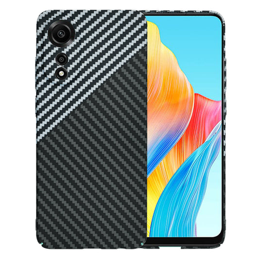 Puzdro pre Oppo A78 4G, Techsuit, Carbonite FiberShell, Čierno sivé