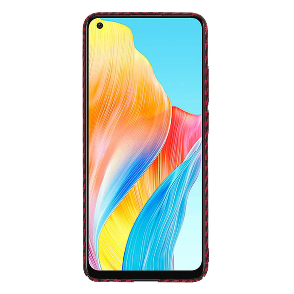 Puzdro pre Oppo A78 4G, Techsuit, Carbonite FiberShell, červené