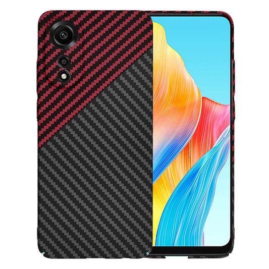 Puzdro na Oppo A78 4G, Techsuit, Carbonite FiberShell, Čierna Červená