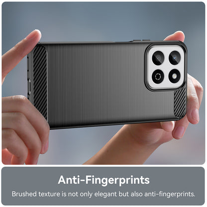 Obal na Oppo A80, Techsuit, Karbón, Modrý