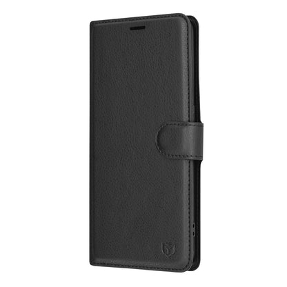 Puzdro pre Oppo A94 / Reno5 Lite, Techsuit, kožené folio, čierne