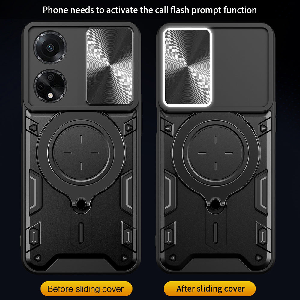 Puzdro na Oppo A98, Techsuit, CamGuard Pro, Čierne