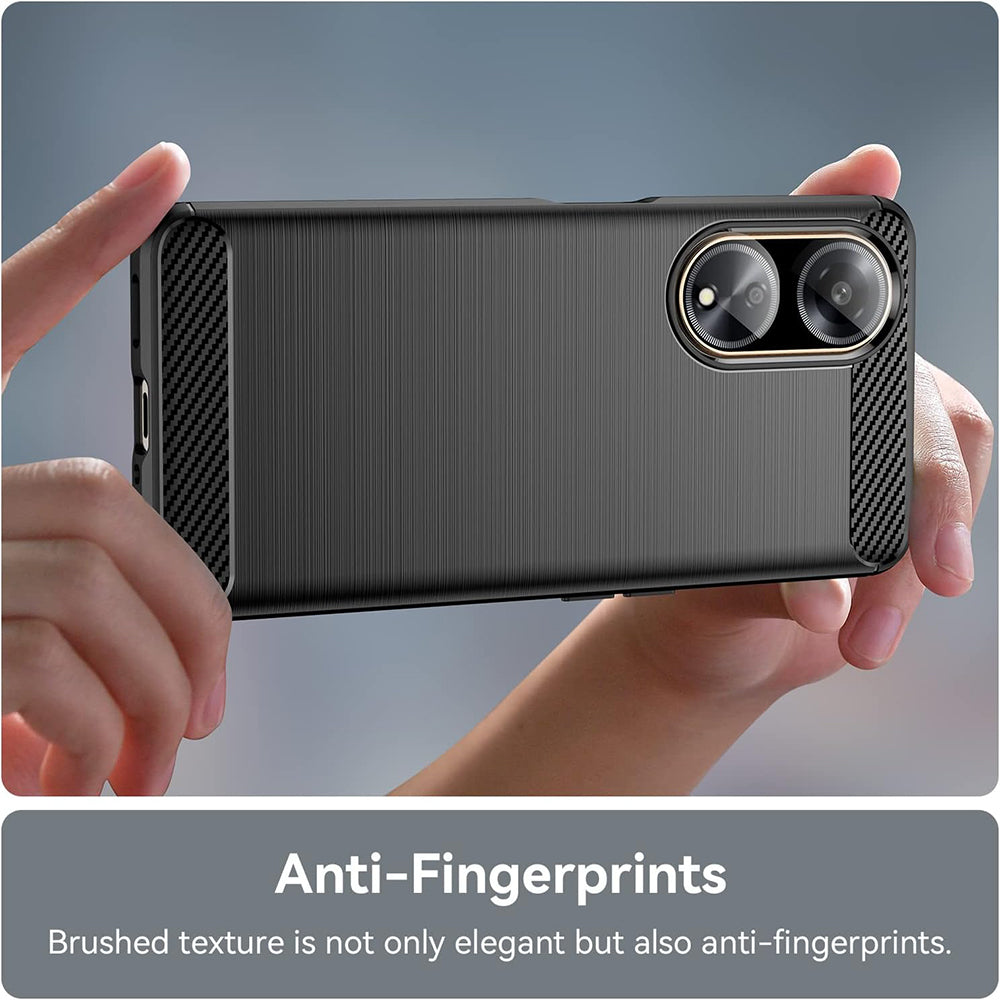 Puzdro pre Oppo A98, Techsuit, Carbon, Čierne
